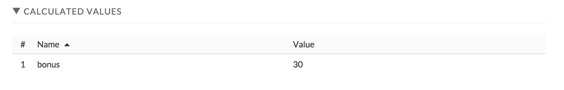 decision process table audit output