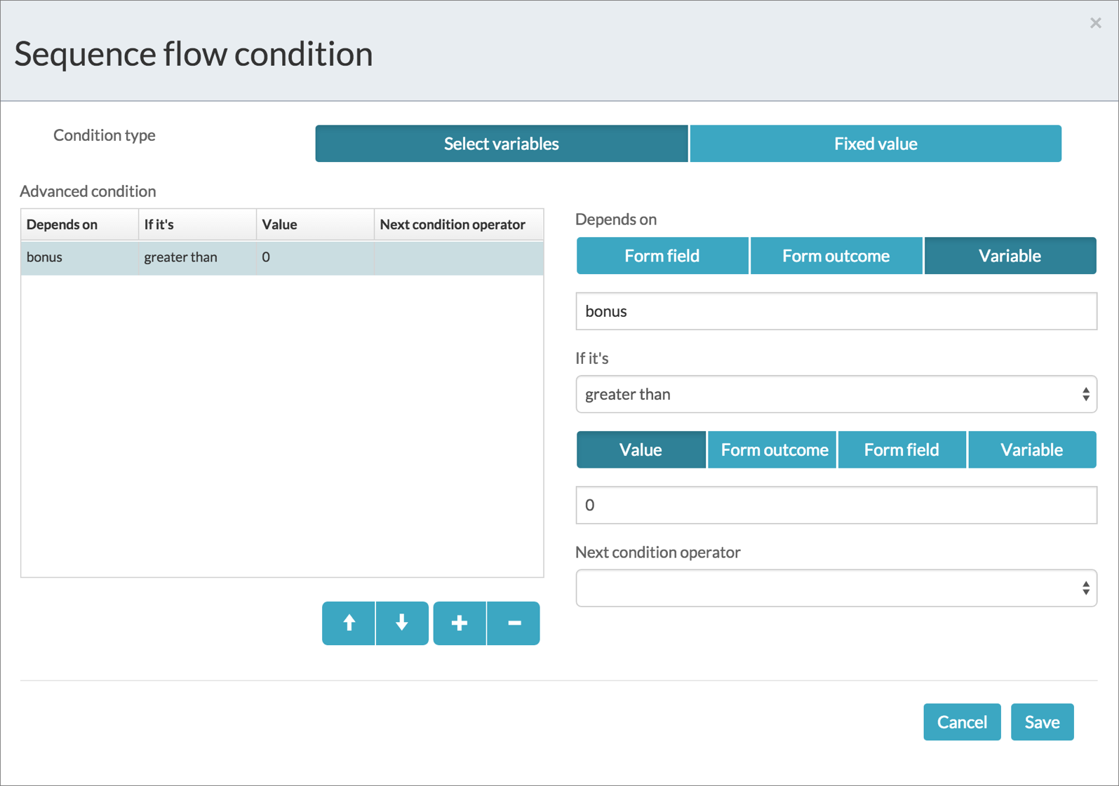 decision process gateway condition