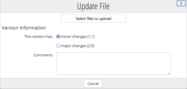 Update File page